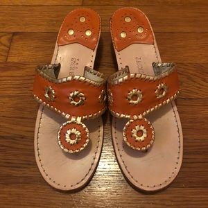 Orange Jack Rogers Size 7